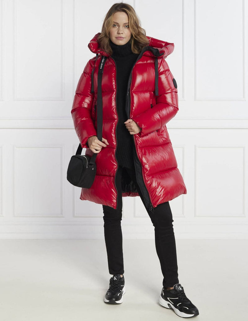 Plumas Largo Save The Duck Isabel Rojo Mujer