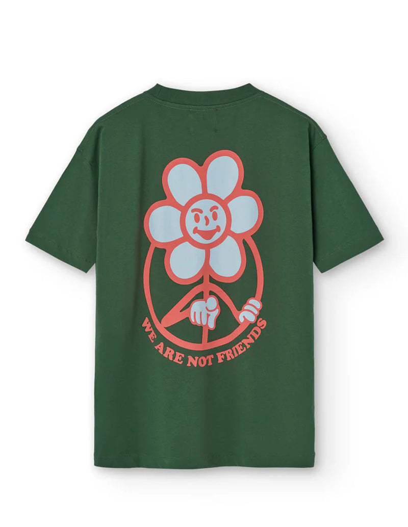 Camiseta We Are Not Friends Daisy Pyrenees Verde Hombre