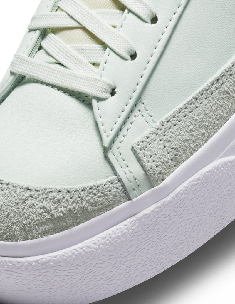 Nike Blazer Low Platform Green and White Womens