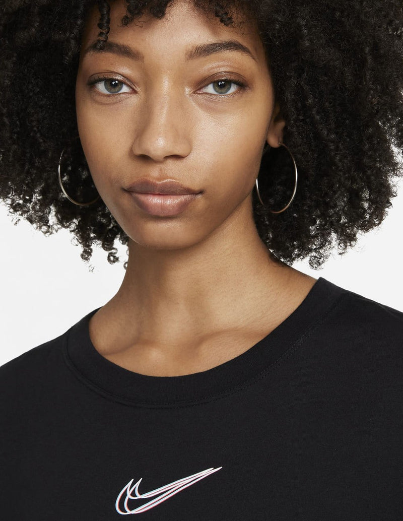 Camiseta Nike Cropped Negra Mujer