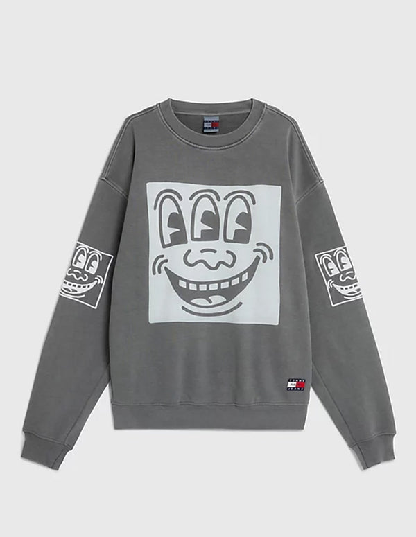 Sudadera Tommy Jeans x Keith Haring Dual Gender Gris Unisex