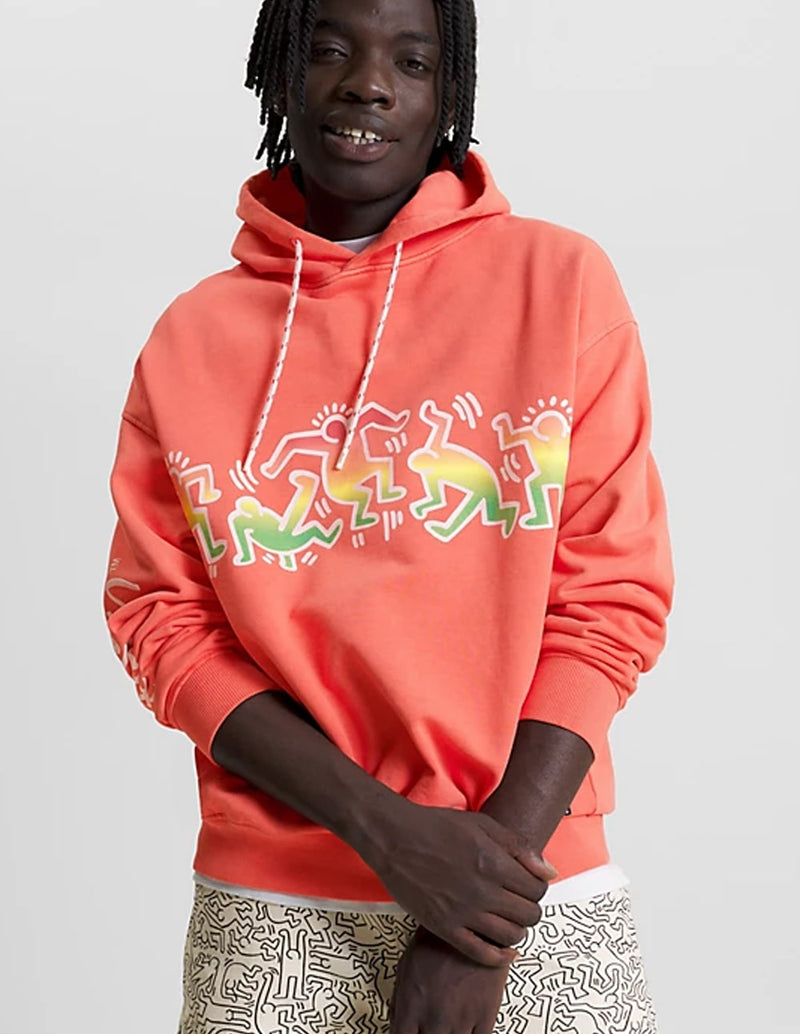 Sudadera con Capucha Tommy Jeans x Keith Haring Dual Gender Naranja Unisex