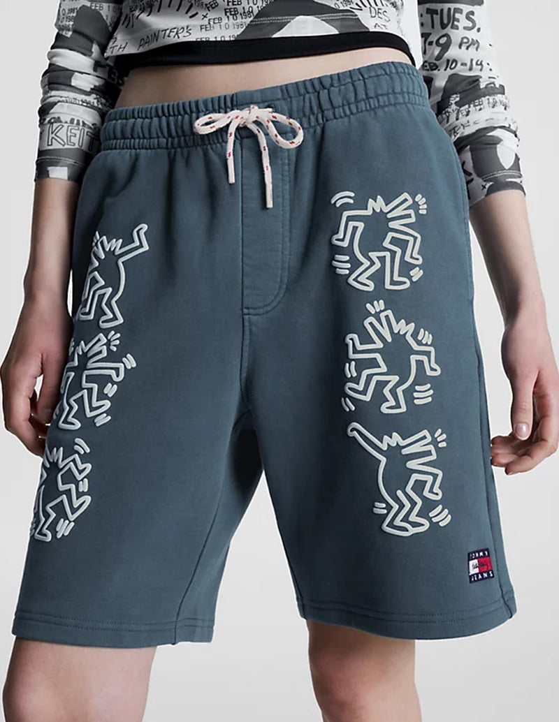 Pantalón Corto Tommy Jeans x Keith Haring Dual Gender Azul Unisex