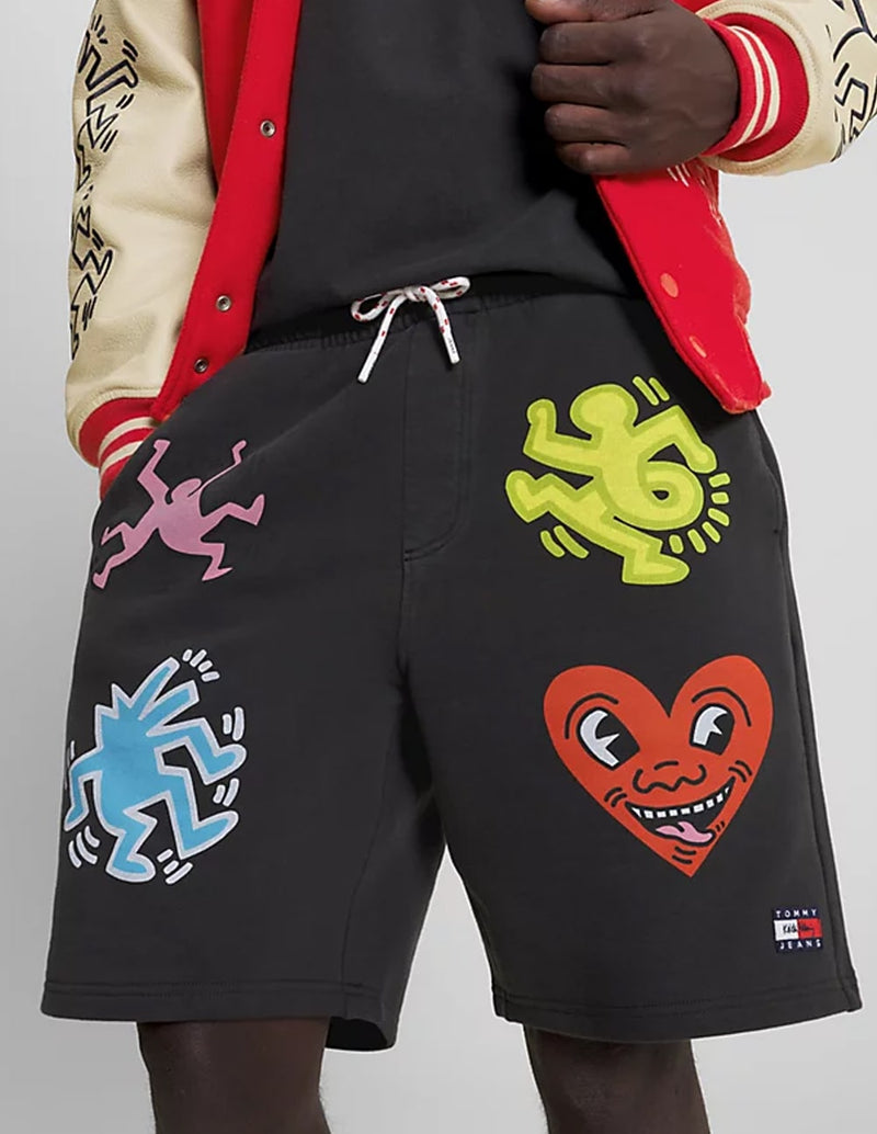 Pantalón Corto Tommy Jeans x Keith Haring Dual Gender Negro Unisex