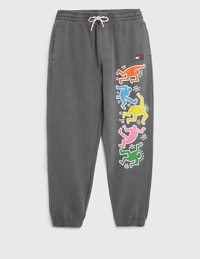Pantalón Jogger Tommy Jeans x Keith Haring Dual Gender Gris Unisex