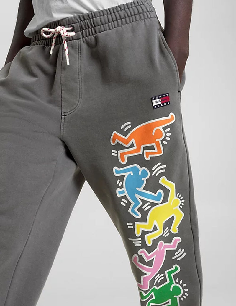 Pantalón Jogger Tommy Jeans x Keith Haring Dual Gender Gris Unisex