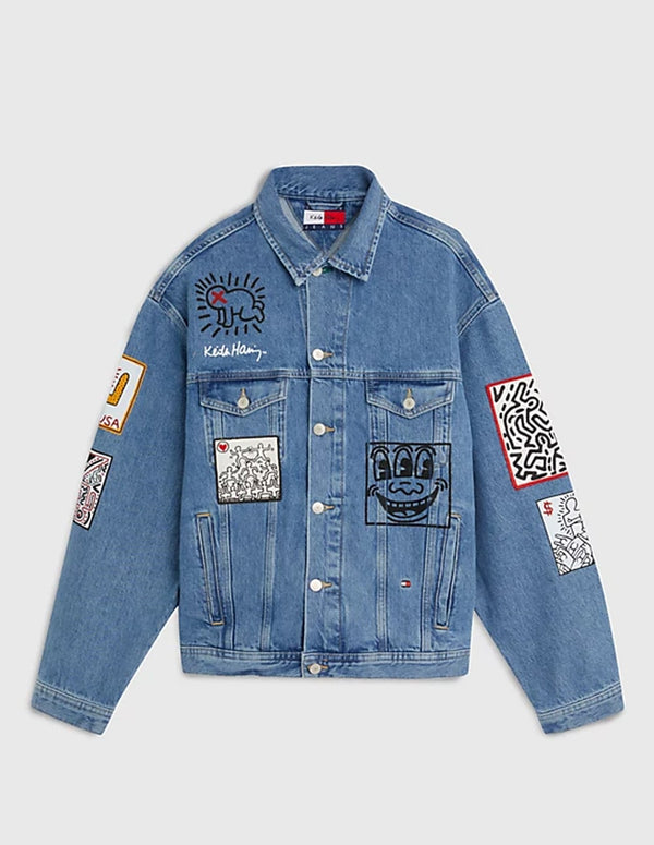 Chaqueta Vaquera Tommy Jeans x Keith Haring Dual Gender Azul Unisex