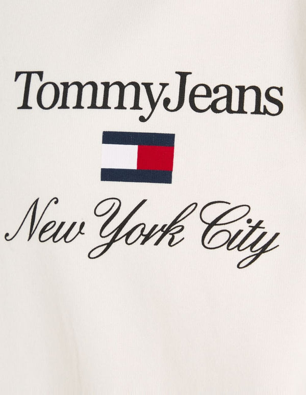 Camiseta Tommy Jeans con Logo Beige Hombre