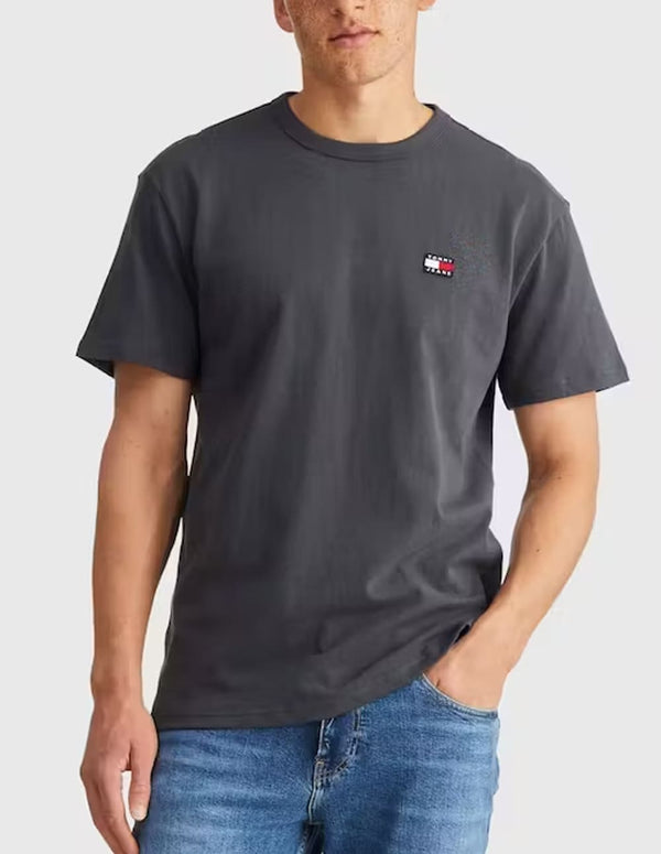 Camiseta Tommy Jeans con Logo Gris Hombre