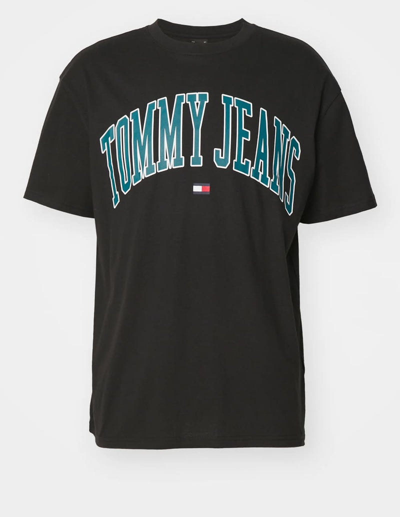 Camiseta Tommy Jeans Popcolor Varsity Negra Unisex