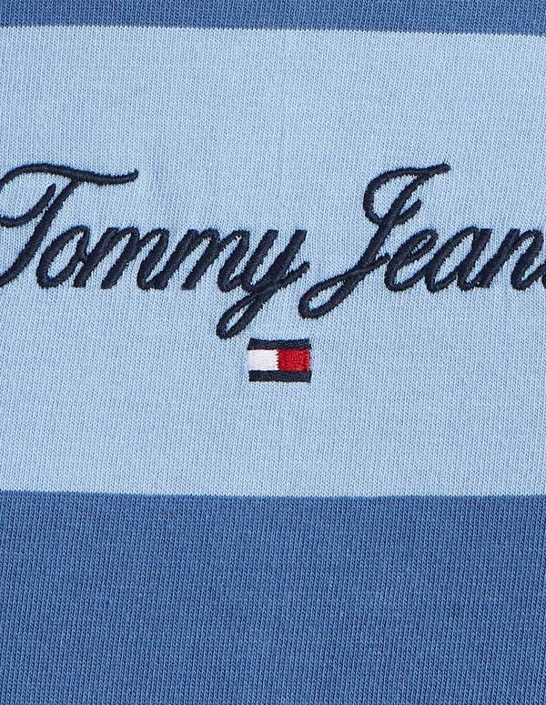Camiseta Tommy Jeans de Rayas Azul Hombre