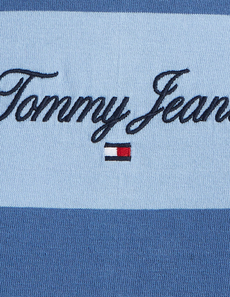 Camiseta Tommy Jeans de Rayas Azul Hombre