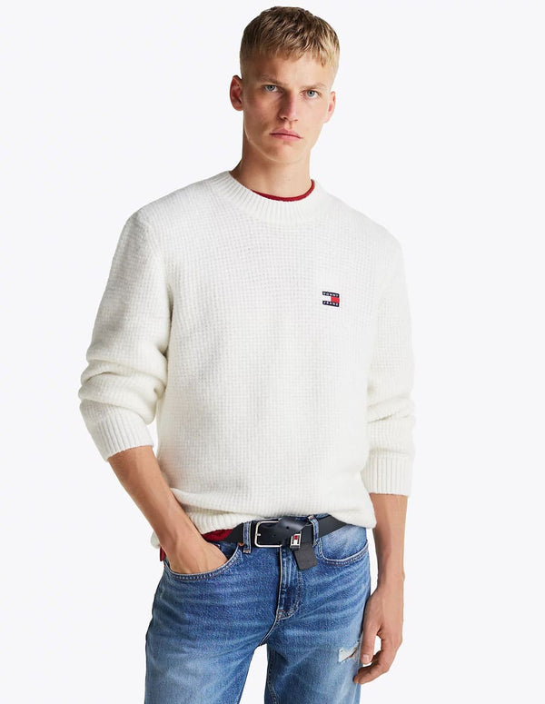 Jersey Tommy Jeans con Logo Blanco Hombre