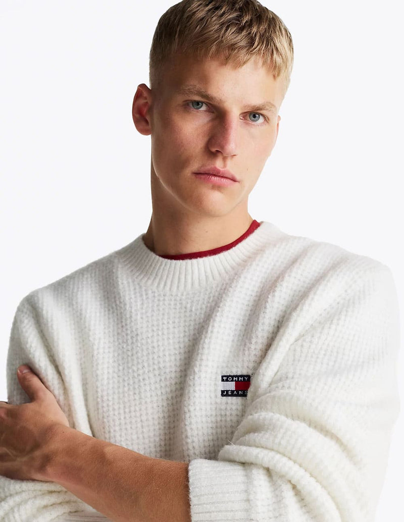 Jersey Tommy Jeans con Logo Blanco Hombre