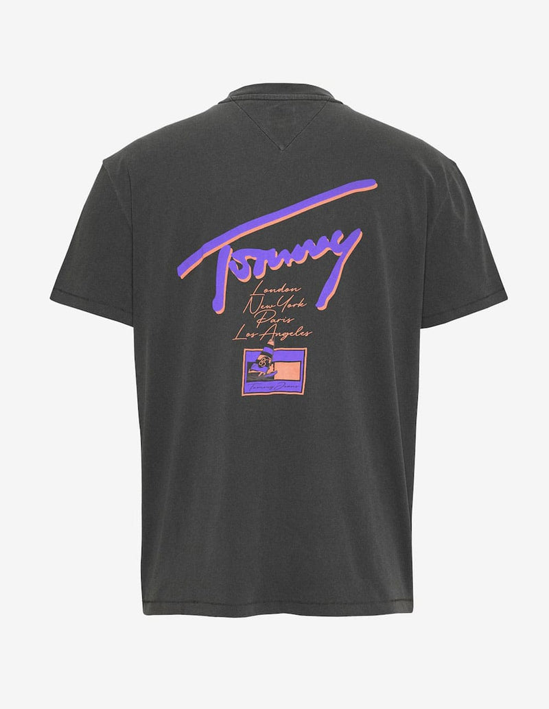 Camiseta Tommy Jeans Logo Graphic Negra Hombre