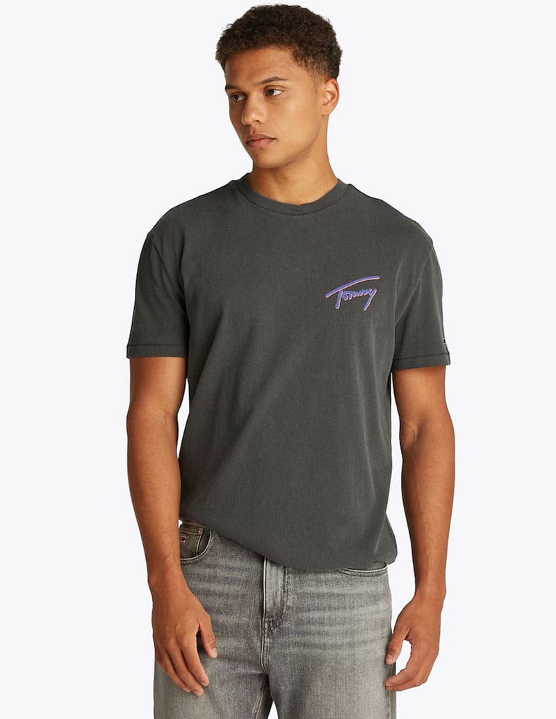 Camiseta Tommy Jeans Logo Graphic Negra Hombre