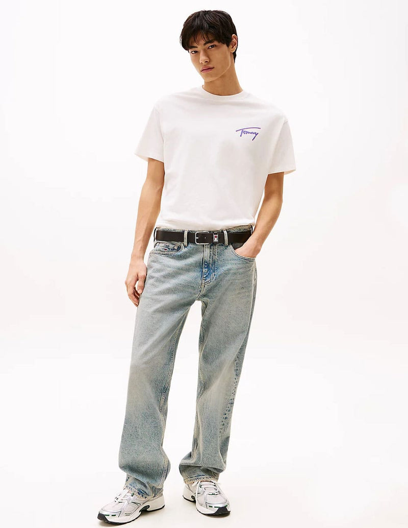 Camiseta Tommy Jeans Logo Graphic Blanca Hombre