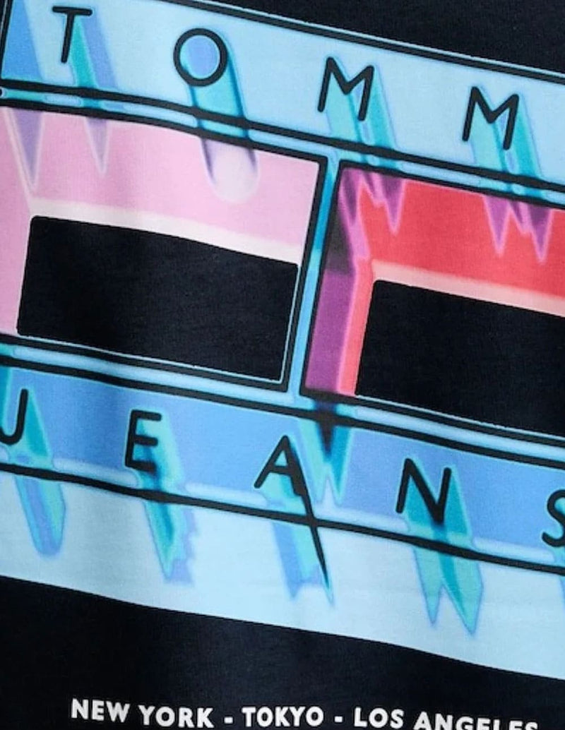 Camiseta Tommy Jeans con Logo Azul Marino Hombre