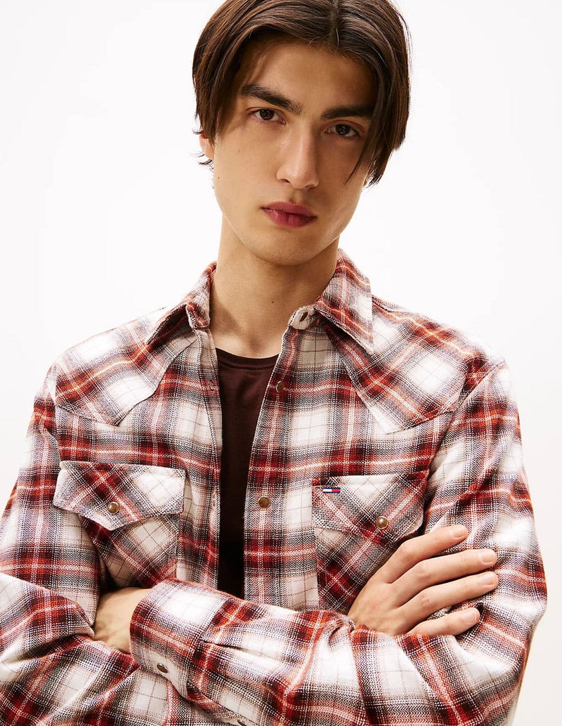 Camisa Tommy Jeans Wenster de Cuadros Multicolor Hombre