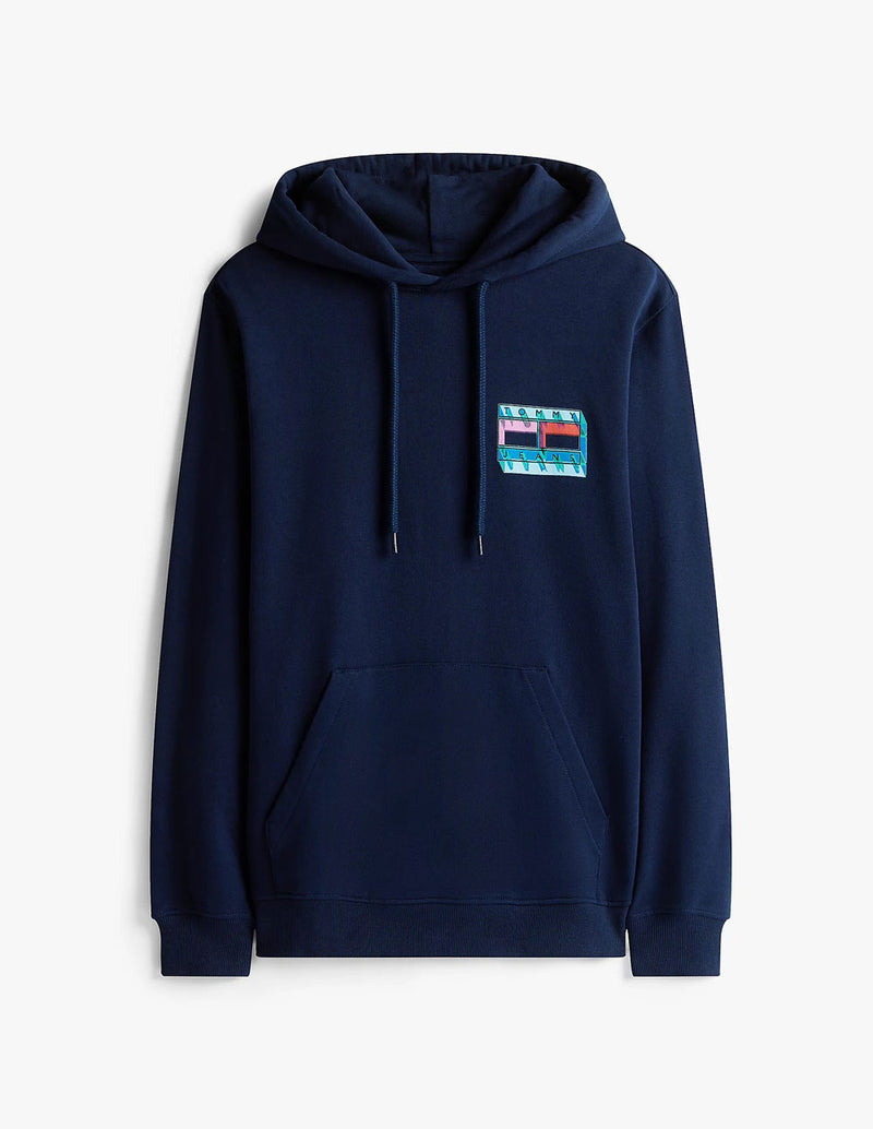 Sudadera con Capucha Tommy Jeans Graphic Logo Azul Hombre