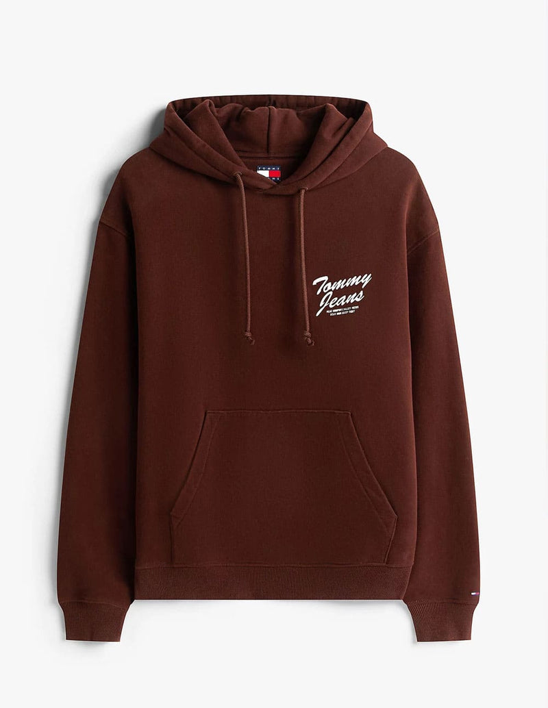 Sudadera con Capucha Tommy Jeans Graphic Logo Marrón Hombre