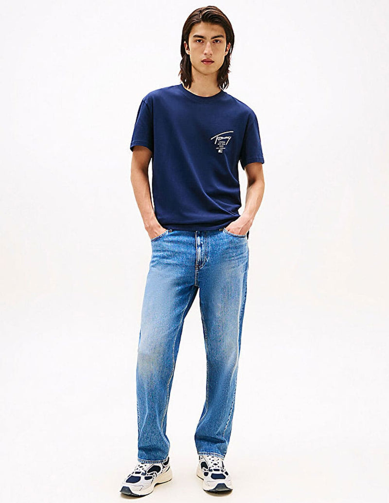Camiseta Tommy Jeans Sign Ciity Azul Hombre