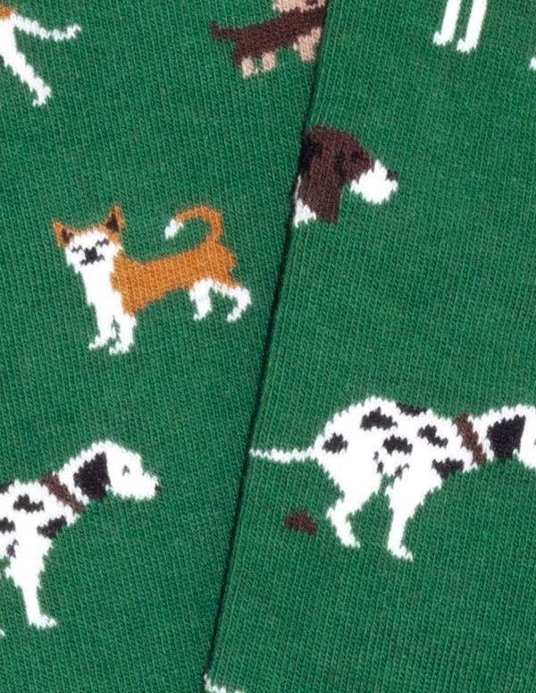 Jimmy Lion Dogs Green Socks Unisex