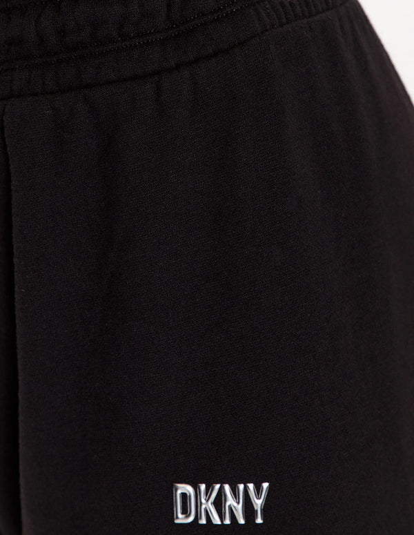 Pantalón Donna Karan con Logo Metalizado Negro Mujer