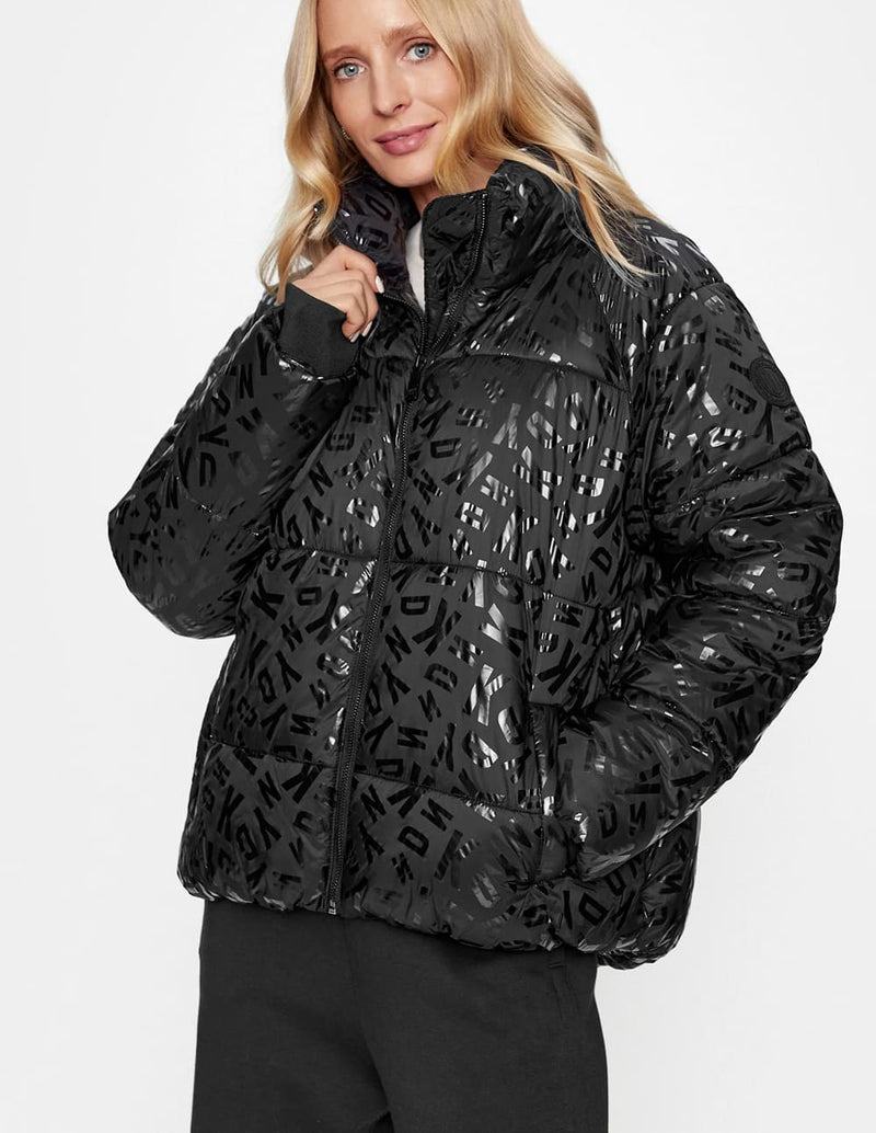 Anorak Donna Karan con Logo Negro Mujer