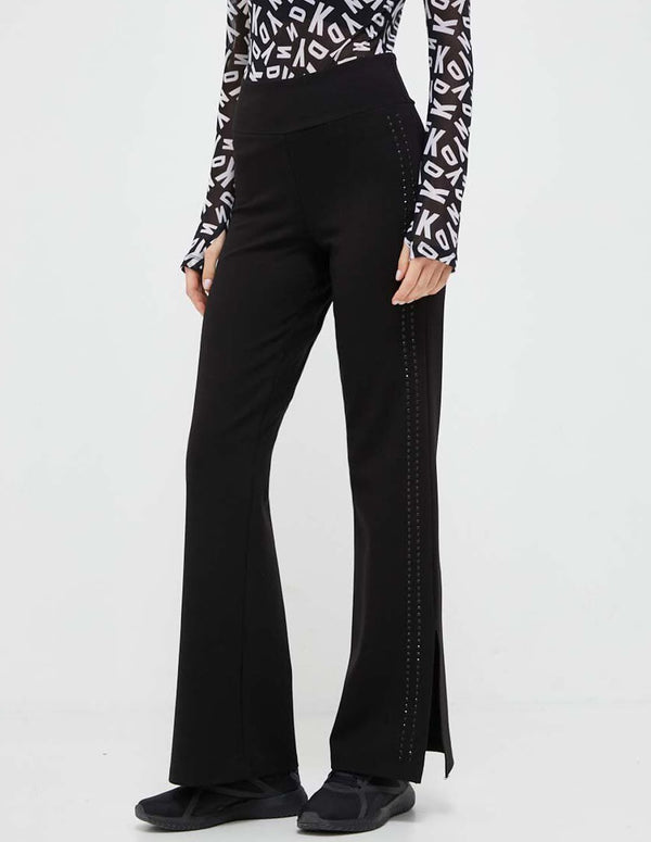 Pantalón Donna Karan con Pedreria Negro Mujer