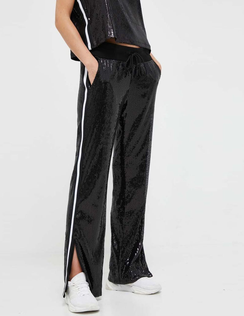 Pantalón Donna Karan de Lentejuelas Negro Mujer