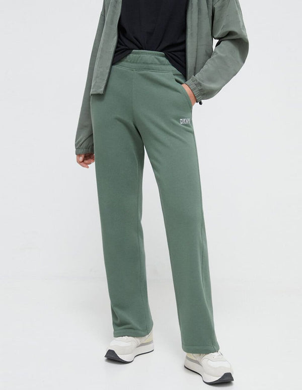 Pantalón Donna Karan con Logo Verde Mujer