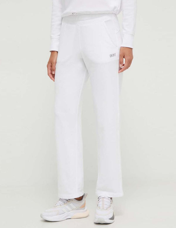 Pantalón Donna Karan con Logo Blanco Mujer