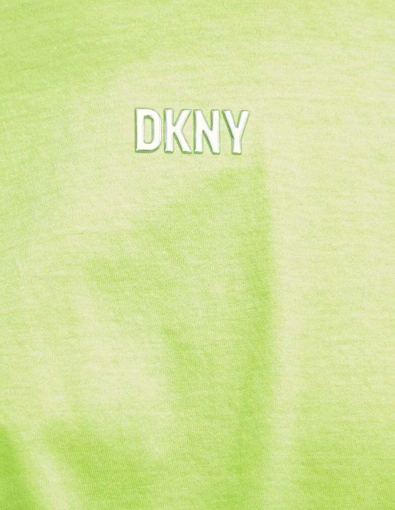 Camiseta Donna Karan con Logo Verde Mujer