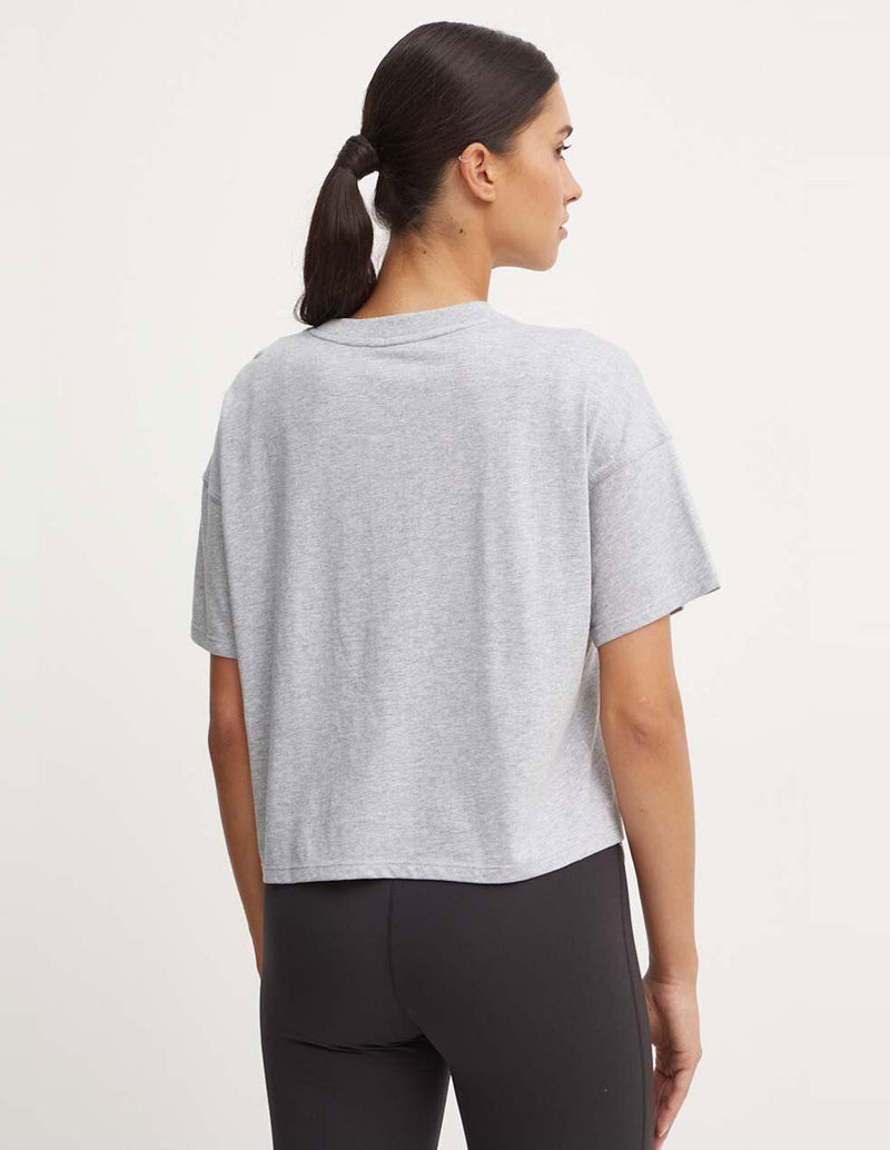 Camiseta Donna Karan con Logo Gris Mujer