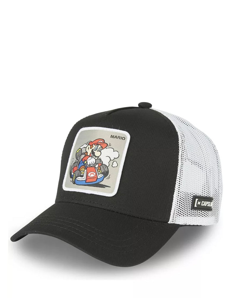 Gorra Capslaba Mario Kart Negra y Blanca Unisex