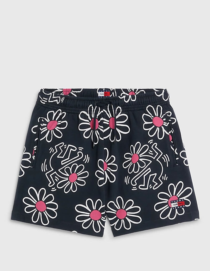 Tommy Jeans x Keith Haring Flower Print Multicolor Women's Short
