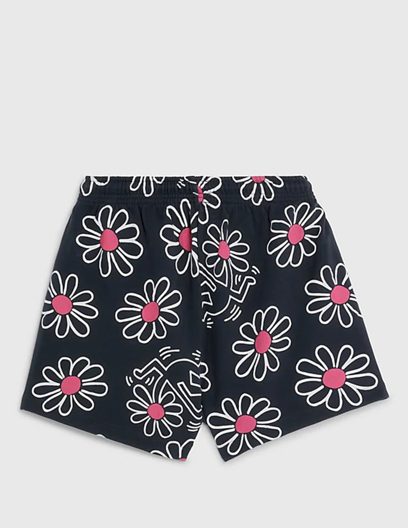 Pantalón Corto Tommy Jeans x Keith Haring Flower Print Multicolor Mujer