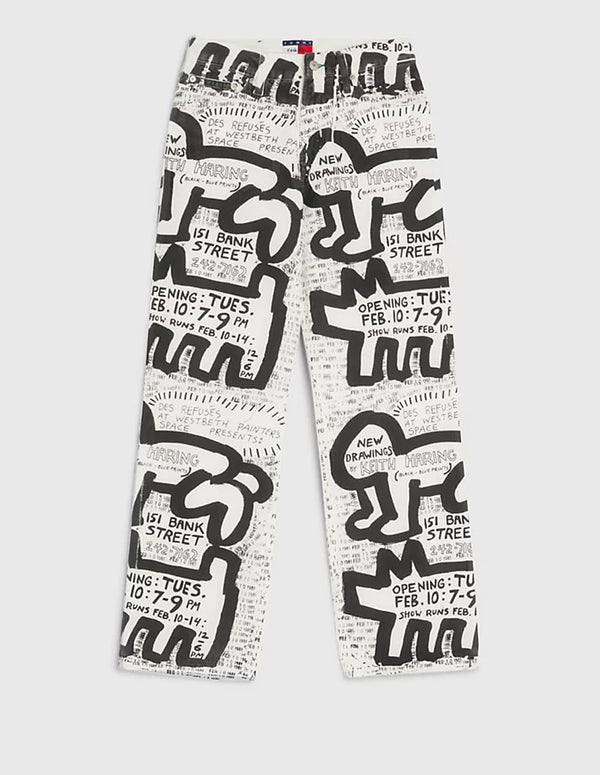 Tommy Jeans x Keith Haring Print Betsy Trousers Multicolor Women