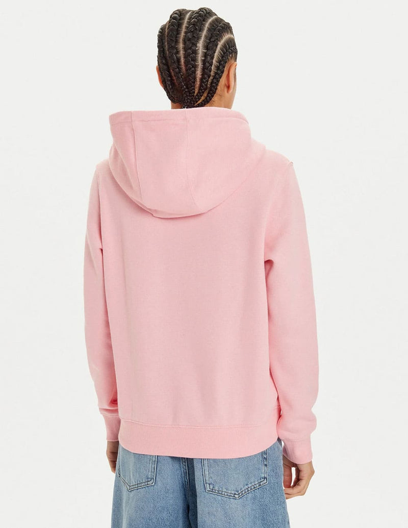 Sudadera con Capucha Tommy Jeans con Logo Rosa Mujer