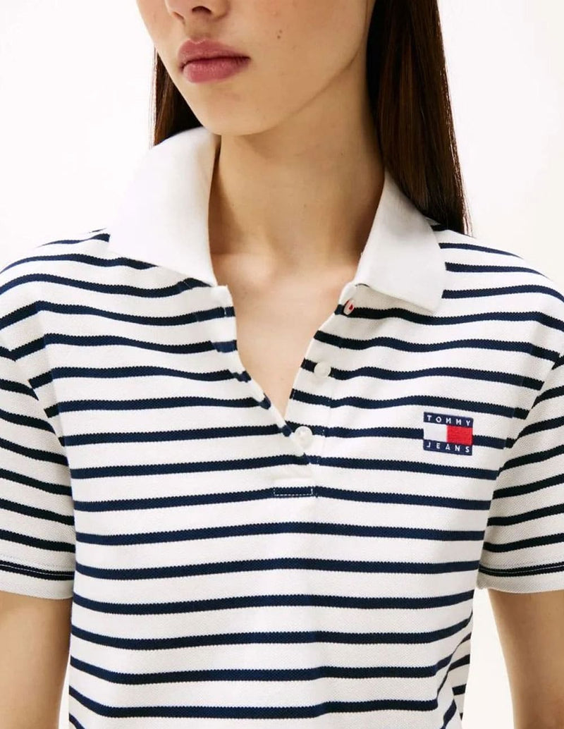 Polo Tommy Jeans de Rayas Multicolor Mujer
