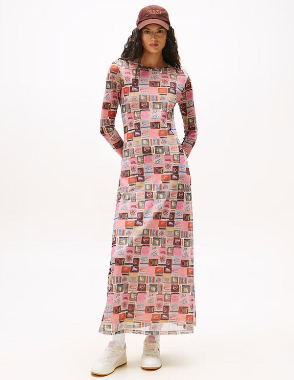 Vestido Tommy Jeans Mesh Multicolor Mujer