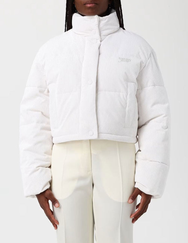 Chaqueta Acolchada Tommy Jeans de Pana con Logo Blanca Muje