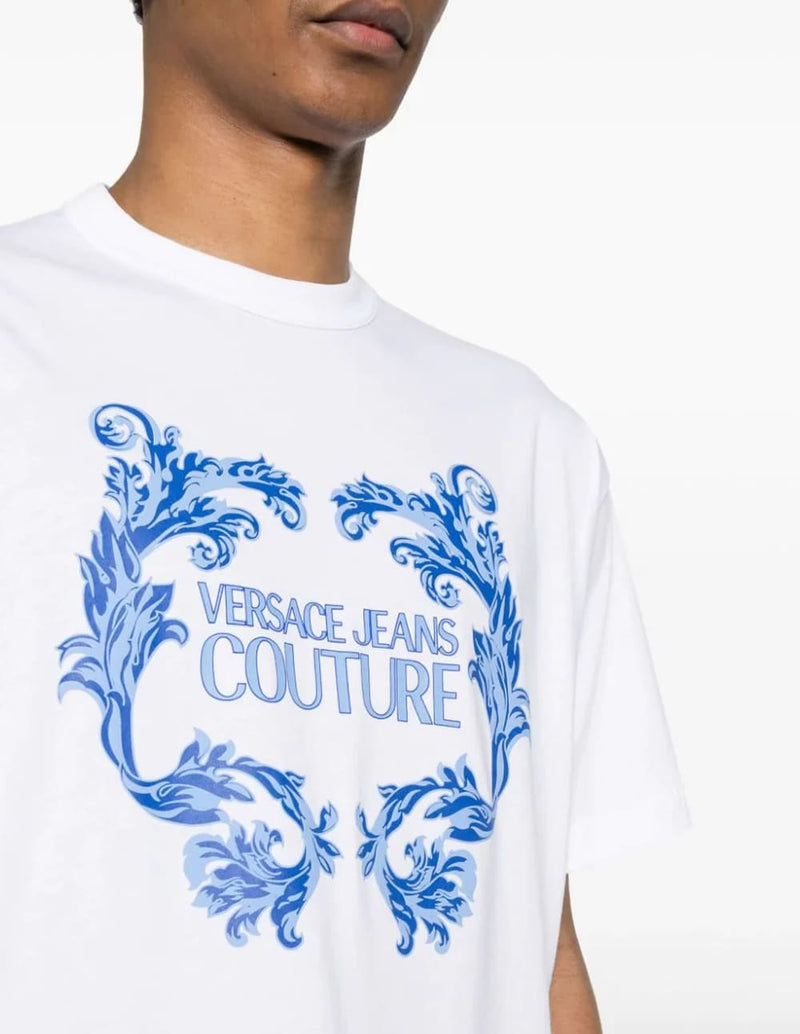 Camiseta Versace Jeans Couture con Logo Blanca Hombre