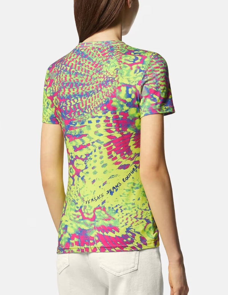 Camiseta Versace Jeans Couture Animalier Piece Multicolor Mujer