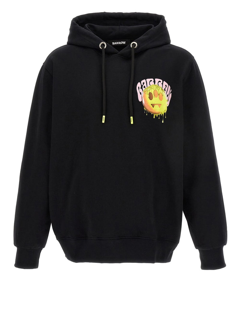 Sudadera con Capucha BARROW con Logo Estampado Negra Unisex