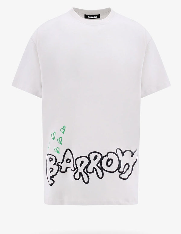 Camiseta BARROW  con Logo Estampado Blanca Unisex