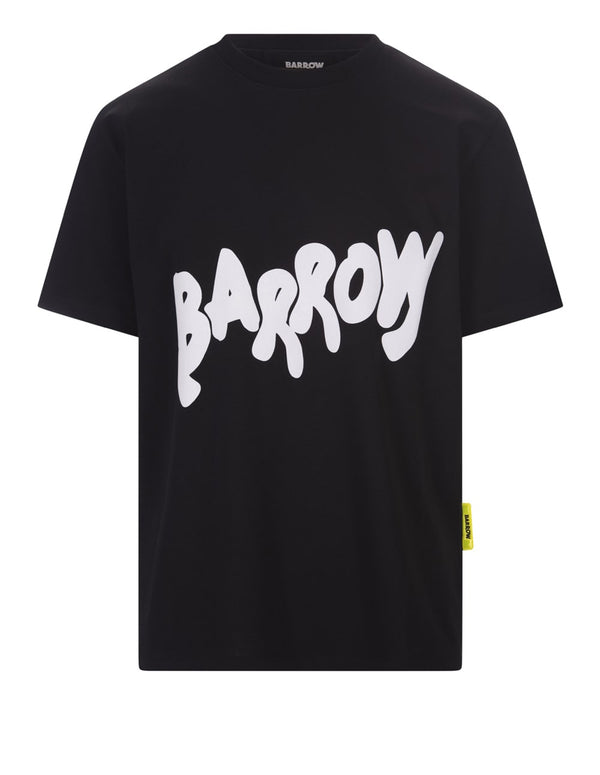 Camiseta BARROW Contrast Lettering Logo Negra Unisex