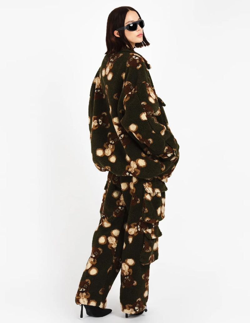 Chaqueta BARROW Teddy Camouflage Verde Unisex