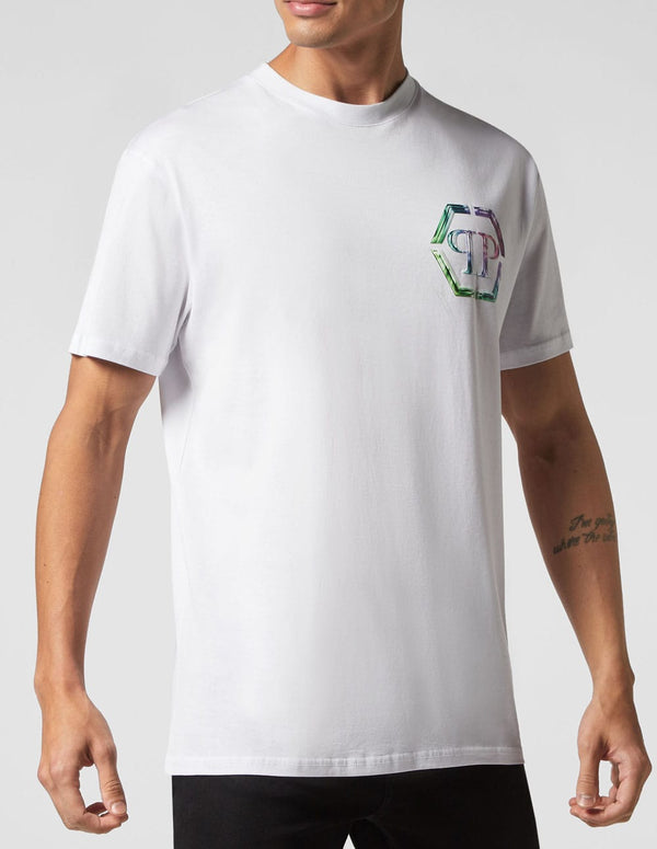 Camiseta Philipp Plein Glass Blanca Hombre